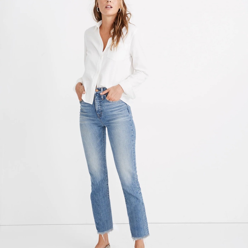 Madewell Straight Leg Jeans - Classic Blue